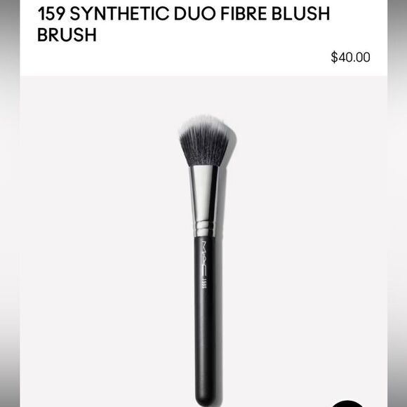 MAC 159 SYNTHETIC DUO FIBRE BLUSH BRUSH MADE IN JAPAN - Picture 1 of 4